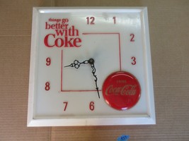 Vintage Things Go Better With Coke Hanging Wall Clock Sign Advertisement... - £138.68 GBP