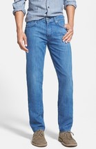 J BRAND Mens Straight Fit Jeans Slim Fit Tyler Solid Blue Size 34W 140239X007 - £84.46 GBP