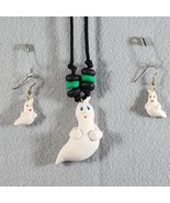 Vintage GHOSTS Polymer Clay Gothic Necklace &amp; Earring Sets - Very Unique - $17.84 CAD