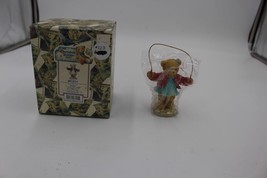 Cherished Teddies 661821 Melinda Girl Jumping Rope Animal Bear Figurine 1999 - £12.44 GBP