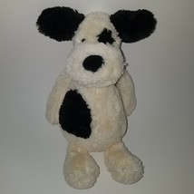 Jellycat Bashful Puppy Dog Plush Lovey Cream Black 12&quot; Stuffed Animal Toy Soft - £13.37 GBP