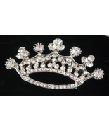 Stock Pin or Brooch Crown Crystals Horse Show NEW - $34.17 CAD
