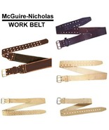 Work Belt McGuire-Nicholas, Rooster Group, Leather With Roller Heavy Dut... - £15.76 GBP+