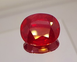 Fine 7.35 cts Natural Ruby GF oval loose gemstone - £120.29 GBP