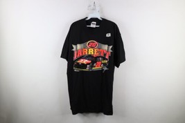 Deadstock Vintage 90s NASCAR Mens XL Spell Out Dale Jarrett Racing T-Shirt Black - $69.25