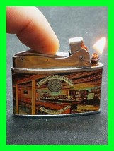Rare Vintage Lincoln Silver Bar Haugan Montana Petrol Lighter HTF ~ Mint... - $49.49