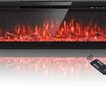 40 Inch Electric Fireplace, Recessed And Wall Mounted Fireplace With Rem... - $276.99