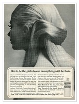Revlon Flex Body-Firming Lotion for Hair Vintage 1969 Full-Page Magazine Ad - $9.70