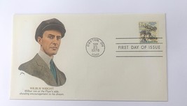 Wilbur Wright Flyer Side First Day of Issue Stamp 1978 &amp; Mail Cover - £7.78 GBP