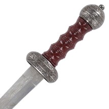 11.5" Roman Elite Etched Wave Pattern Gladius Pugio Dagger Sword with Scabbard  image 4