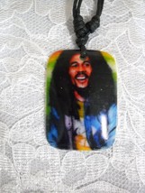 FLOWING MANE BOB MARLEY PHOTO RASTA COLORS PENDANT ADJ NECKLACE FREE SHI... - €2,91 EUR