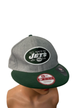 New Era Men s New York Jets Bind Back Snapback Hat/Cap Gray/Green Medium... - £13.44 GBP