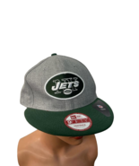 New Era Men s New York Jets Bind Back Snapback Hat/Cap Gray/Green Medium... - £13.39 GBP