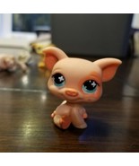 LITTLEST PET SHOP #622 pink PIG polka dot ears aqua blue eyes - $6.64 CAD