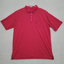 Johnnie O Mens Polo Shirt Size XL Red Short Sleeve Golf Casual Logo - £19.08 GBP
