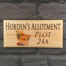 Personalised Allotment Sign With Plot Number, Grandads Vegetable Garden ... - £9.65 GBP