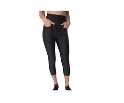 MPP Black Hair Resistant Capri Leggings for Groomer or Stylist Spandex Comfortab - £63.35 GBP+