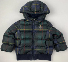 Polo Ralph Lauren Jacket Polo Bear Down Puffer Baby Coat Infant Toddler Size 18M - £67.69 GBP