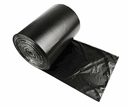 100/ROLL, BLACK 2.1 MIL BLENDED MATERIAL 30&quot; X 40&quot; ACM PRINTED POLY BAGS - £23.16 GBP