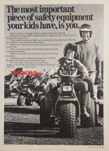 1986 Print Ad Honda 3-Wheeler All-Terrain Vehicles Dad &amp; Son - £16.03 GBP