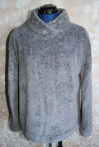 Jane &amp; Bleecker Women&#39;s Size S Gray Long Sleeve Faux Fur Sweater Z1897480 - £7.47 GBP