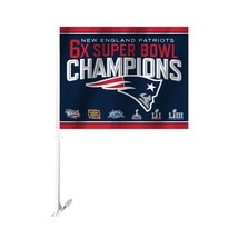 NFL New England Patriots Super Bowl LIII Champion Car Flag Football New - £8.68 GBP