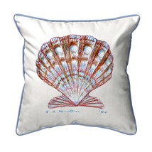 Betsy Drake Scallop Shell Large Indoor Outdoor Pillow 18x18 - £36.99 GBP