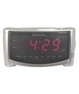 Emerson Research AC100 Smart Set Digital Dual Alarm Clock Silver Automat... - £13.41 GBP