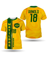 Australia Matildas Arnold #18 Women&#39;s National  Football Team T-Shirt - $45.12 CAD+