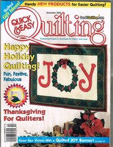 Quick and Easy Quilting Magazine December 2000 - $15.36