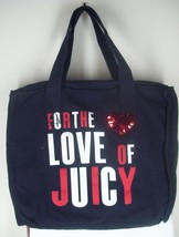 Juicy Couture Black Love of Juicy Sequin Zip Top Tote Shoulder Bag NEW M... - £33.56 GBP