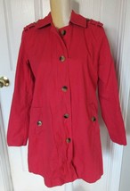 GAP  Lined Cotton Red Coat Jacket size S - £5.34 GBP