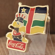 Coca Cola 1984 Olympics Sam the Eagle Lapel Pin - Central African Republ... - $10.69