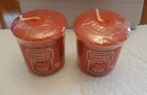 Primary image for 2 Yankee Candle Votive AUTUMN LEAVES 1.75 Oz Size