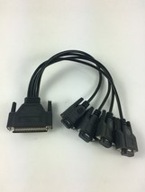 Genuine Advantec DB 25 serial male to VGA 4 Channel Splitter for 4 Monitors - £15.97 GBP