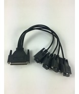 Genuine Advantec DB 25 serial male to VGA 4 Channel Splitter for 4 Monitors - £15.71 GBP