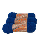 Caron Wintuk Royal Blue Yarn lot of 3 3.5oz 4ply Vintage Orlon Acrylic W... - $261.70 MXN