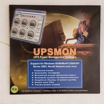 New Upsmon Ups Power Management Software CD-ROM Version 2.81 Cd Only - £16.11 GBP