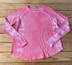 sweet Romeo NWOT women’s waffle knit long sleeve shirt size S pink T8 - £7.81 GBP