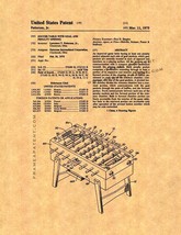 Soccer Table With Goal And Penalty Patent Print - $7.95+