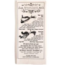 1991 Buffalo Valley Trading Co Spurs Advertisement Tennessee Vintage DWG5 - $19.99