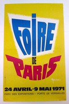 G.Nicolitch – Fairs de Paris – Original Poster – Very Rare - Poster - 1971 - £125.19 GBP