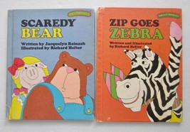 Sweet Pickles Lot ~ SCAREDY BEAR ~ Richard Hefter ~ Zip Goes ZEBRA HB Books - $10.77