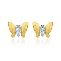 Butterfly Orginal Design Earrings For Women S925 Silver Needle Stud Earrings Ear - £39.21 GBP