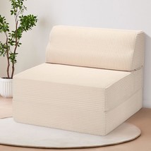 Folding Sofa Bed With Pillow, Memory Foam Fold Out Chair Bed, Convertibl... - £90.43 GBP