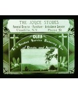 Antique Magic Lantern Theatre Funeral Advertising Slide 1930 B - £18.34 GBP