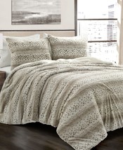 The Mountain Home Collection Leopard Textured 3-Piece Comforter Set,Neutral,King - £83.09 GBP