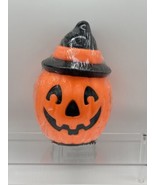 New General Foam Light Topper Jack-O-Lantern Pumpkin 8.5” Blow Mold Vintage - $17.75