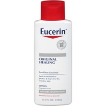 8.4oz Eucerin Original Healing Lotion Very Dry Sensitive Skin Fragrance Free - £9.43 GBP