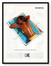 Olympus Camedia D-550 Camera Woman Tanning Vintage 2002 Print Magazine Ad - £7.61 GBP